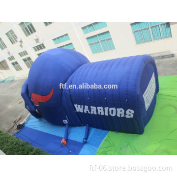 2015 new fashioned Inflatable helmet tunnel / football helmet tunnel